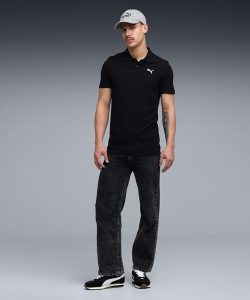 Puma Men's Solid Slim Fit Cotton Essential Polo T-Shirt for Regular wear